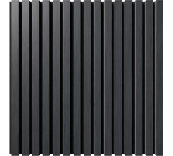 Акустическая панель Cosca Decor черный войлок, 600x600x21 мм, шпон дуб антрацит темно-серый 00-00078922