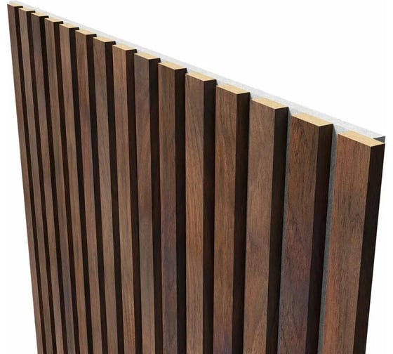 Акустическая панель Cosca Decor серый войлок, 2750x600x19 мм, дуб барон темный 00-00074589