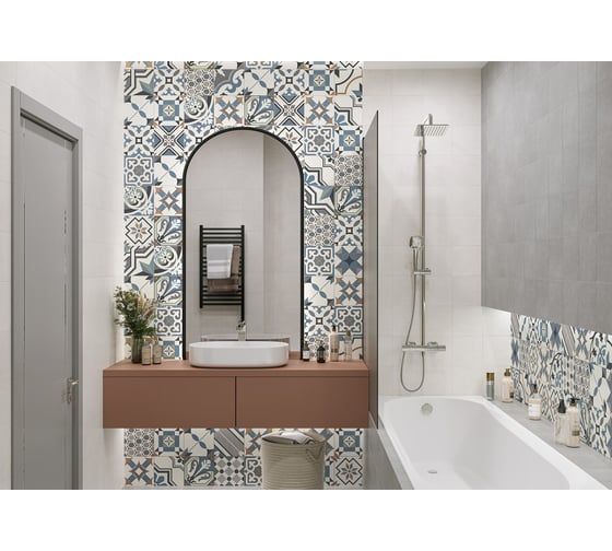 Керамогранит NewTrend Design Mix 2 матовый, 200x200x8 мм, 24 шт. GP2020DMX23