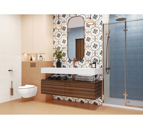 Керамогранит NewTrend Blue матовый, 200x200x8 мм, 24 шт. GP2020DNA23