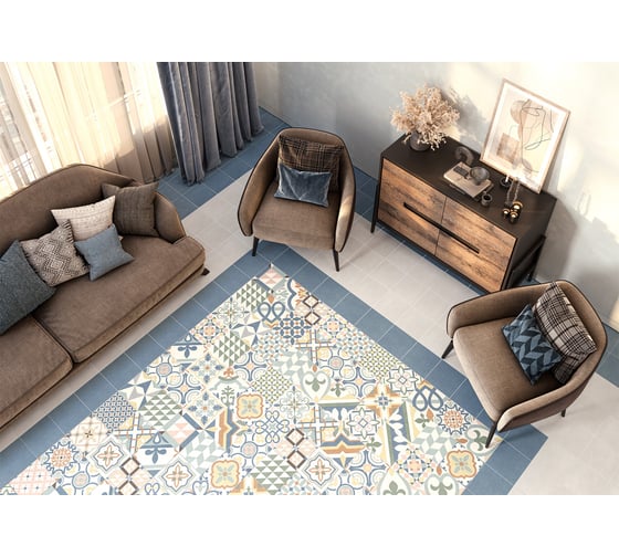 Керамогранит NewTrend Design Mix 4 матовый, 200x200x8 мм, 24 шт. GP2020DMX55