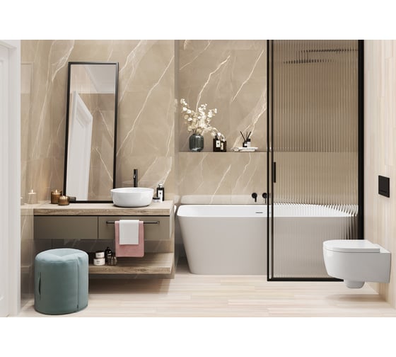 Керамогранит NewTrend Essential Marron полированный, 600x1200 мм 60120ESE21P