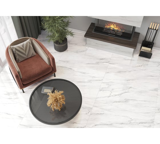 Керамогранит NewTrend Monte Bianco полированный, 600x1200 мм 60120ONT00P