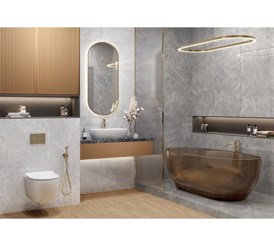 Керамогранит NewTrend Terra Graphite полированный, 600x1200 мм 60120TER25P