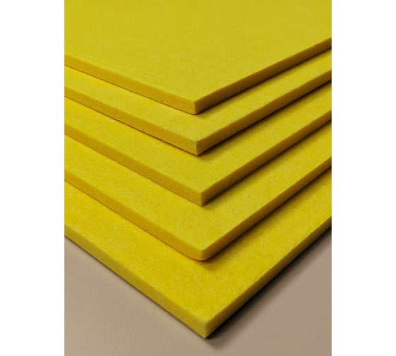 Акустический войлок Cosca Decor 1200x600x9 желтый 00-00083877