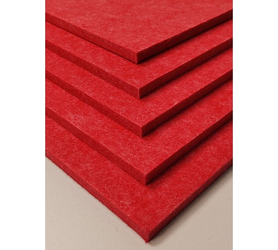 Акустический войлок Cosca Decor 1200x600x9 красный 00-00083876