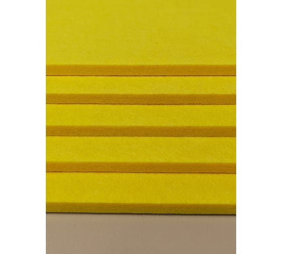 Акустический войлок Cosca Decor 600x600x9 желтый 00-00083883