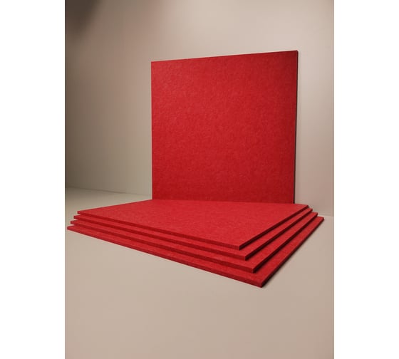 Акустический войлок Cosca Decor 600x600x9 красный 00-00083882