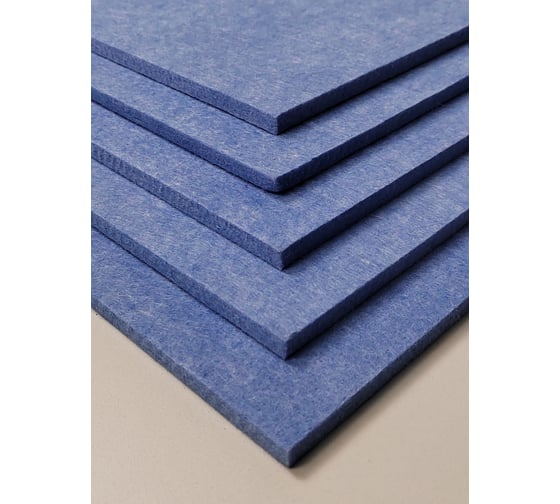 Акустический войлок Cosca Decor 600x600x9 голубой 00-00083884