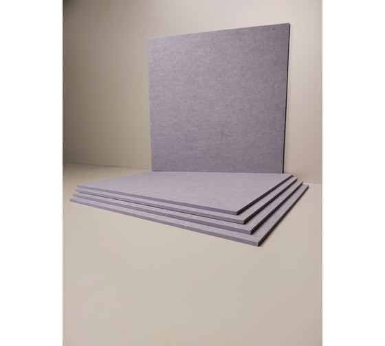 Акустический войлок Cosca Decor 600x600x9 серый 00-00083880