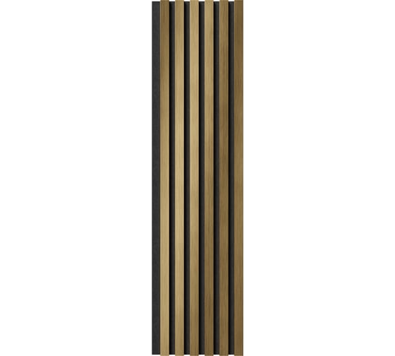 Акустические панели Cosca Decor 2 шт. 1200x300x19 золото матовое, экополимер 00-00079721