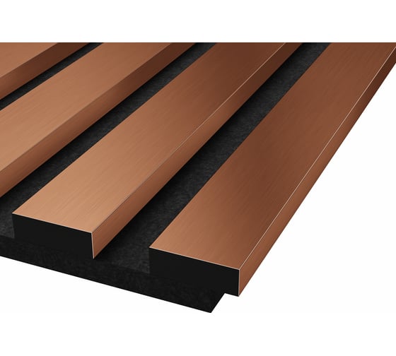 Акустические панели Cosca Decor 2 шт. 1200x300x19 красная медь, экополимер 00-00079723
