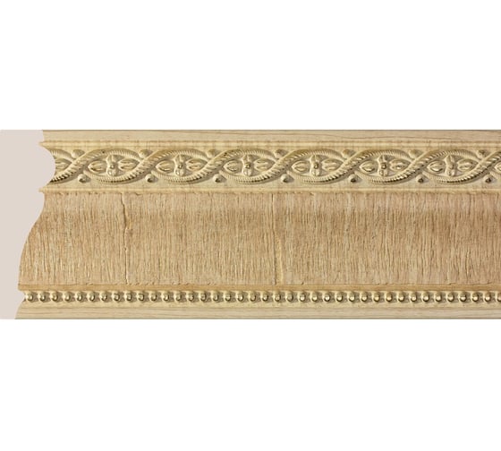 Потолочный плинтус Cosca Decor интерьерный багет, 60x20x2400 мм, Ясень золотистый СПБ016683