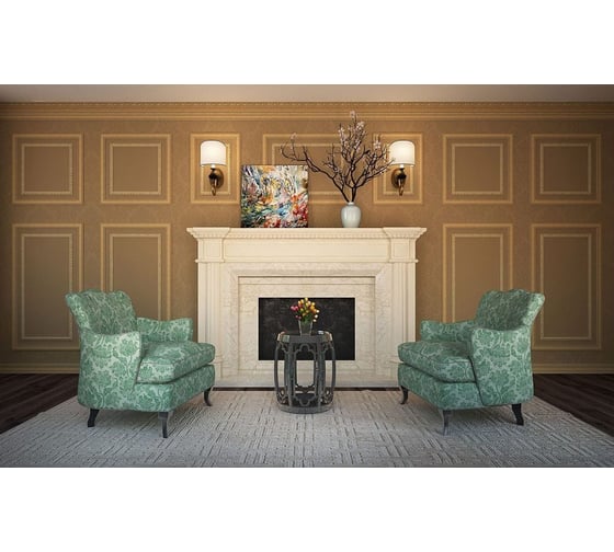 Потолочный плинтус Cosca Decor интерьерный багет, 60x20x2400 мм, Ясень золотистый СПБ016683