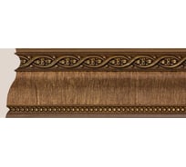 Потолочный плинтус Cosca Decor интерьерный багет, 85x25x2400 мм, Дуб тёмный СПБ016603