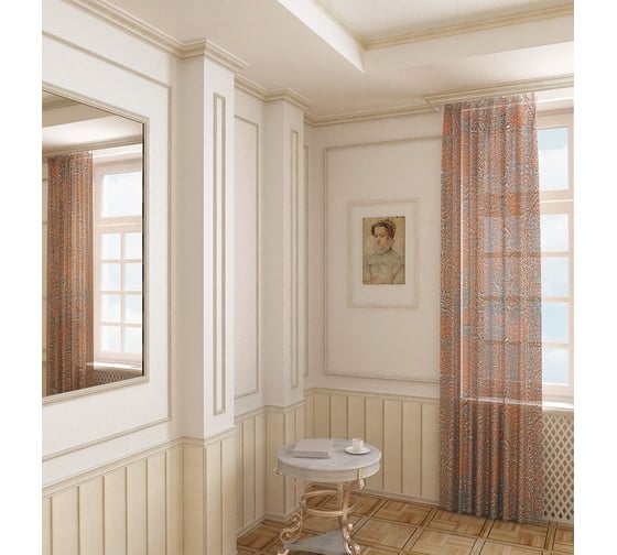 Плинтус Cosca Decor интерьерный багет, 95x14x2400 мм, Жемчуг СПБ019717