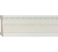 Плинтус Cosca Decor интерьерный багет, 95x14x2400 мм, Слоновая кость СПБ019731