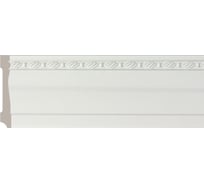 Плинтус Cosca Decor интерьерный багет, 95x14x2400 мм, Белый матовый СПБ019745