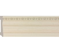 Плинтус Cosca Decor интерьерный багет, 95x14x2400 мм, Крем СПБ019703
