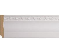 Плинтус Cosca Decor интерьерный багет, 95x14x2400 мм, Белый СПБ016620