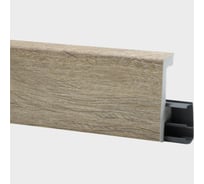 Плинтус FLOORWOOD HDPS WINART PRO напольный, универсальный монтаж, 80 мм, 2 м, Quadro, Дуб Викторианский Т0030656