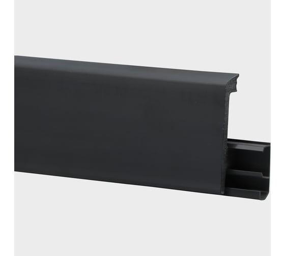 Плинтус FLOORWOOD HDPS WINART PRO напольный, универсальный монтаж, 80 мм, 2 м, 20 шт, Quadro, Антрацит Т0030653 1