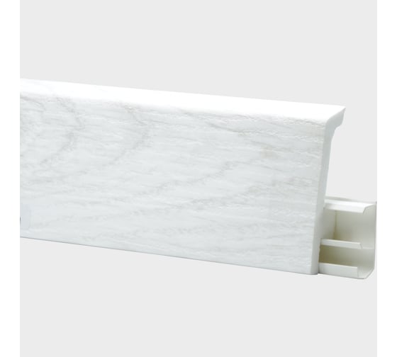 Плинтус FLOORWOOD HDPS WINART PRO напольный, универсальный монтаж, 80 мм, 2 м, 20 шт, Quadro, Дуб Эверест Т0030643