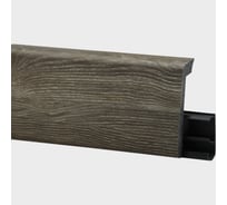 Плинтус FLOORWOOD HDPS WINART PRO напольный, универсальный монтаж, 80 мм, 2 м, 20 шт, Quadro, Дуб Кавказ Т0030655