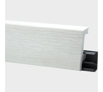 Плинтус FLOORWOOD HDPS WINART PRO напольный, универсальный монтаж, 80 мм, 2 м, 20 шт, Quadro, Дуб Пепельный Т0030645
