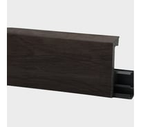 Плинтус FLOORWOOD HDPS WINART PRO напольный, универсальный монтаж, 80 мм, 2 м, Quadro, Венге Африка Т0030657