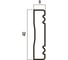 Молдинг Cosca Decor интерьерный багет, 40x9х2400 мм, Лён СПБ019688 3