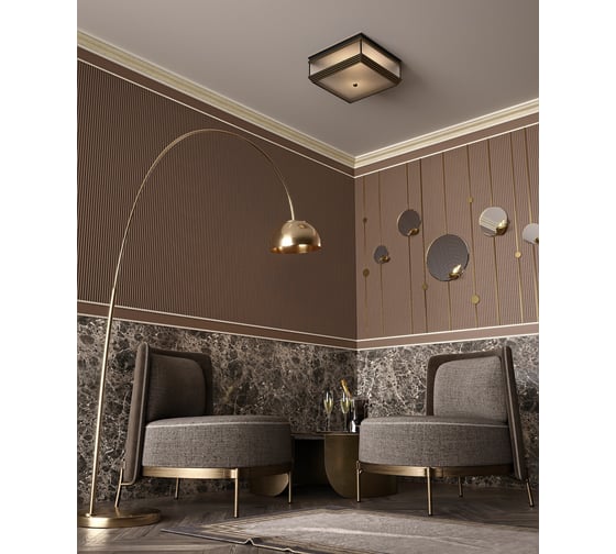 Молдинг Cosca Decor интерьерный багет, 10x6х2400 мм, Лён СПБ019683