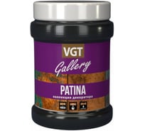 Лессирующий состав с эффектом чернения VGT GALLERY PATINA, КОЛЛЕКЦИЯ ДЕКОРАТОРА, матовый, 0.2 кг 11607798