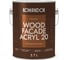 Краска по дереву KOMANDOR WOOD FACADE ACRYL 20 база А, 2.7 л 271052 1