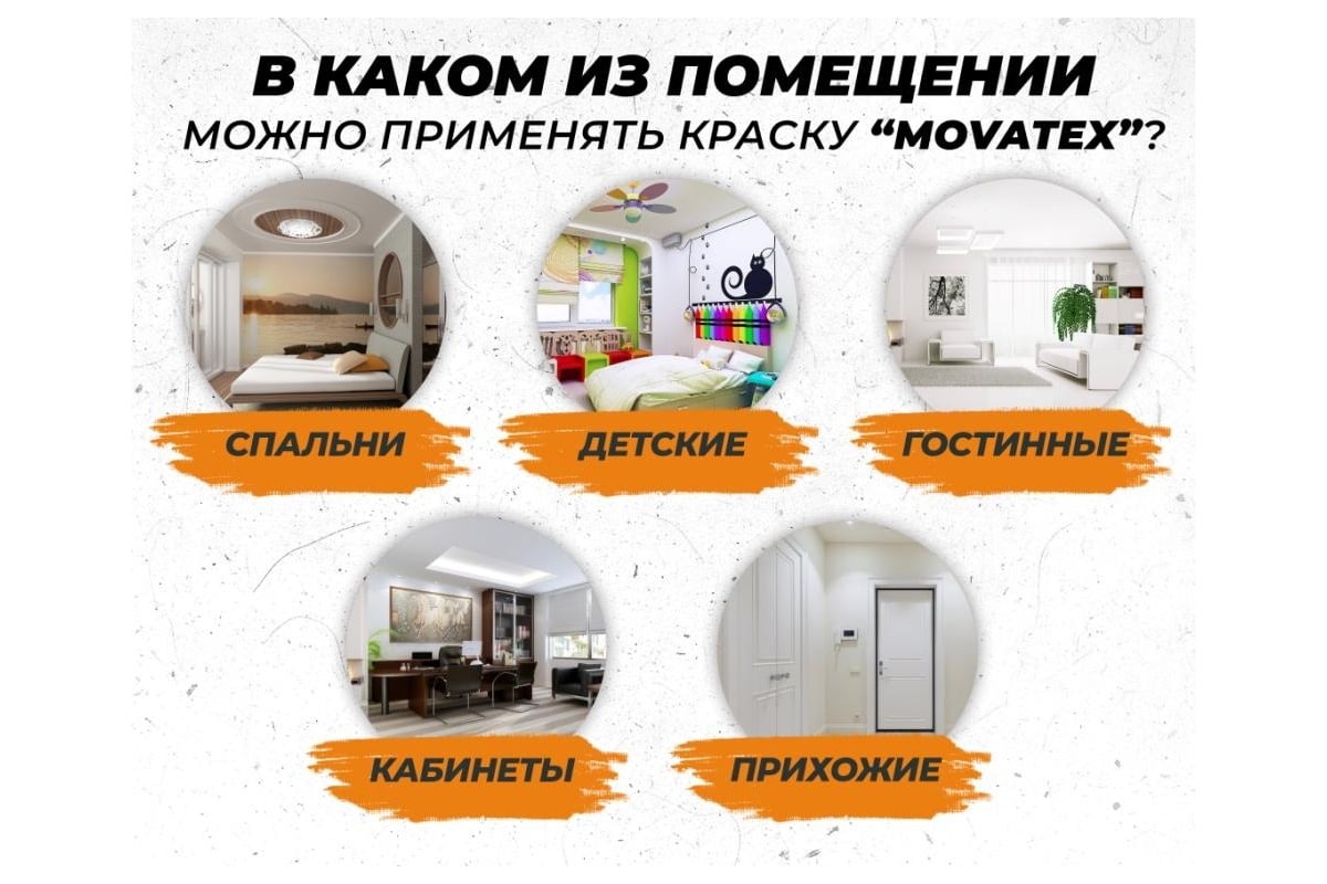 Водоэмульсионная краска Movatex EXTRA для стен и потолков, 10 кг Т11873