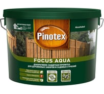 Пропитка для защиты деревянных заборов и садовых строений Pinotex FOCUS AQUA (зеленый лес; 5 л) 5196350