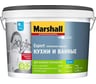 Латексная краска для влажных помещений MARSHALL КУХНИ И ВАННЫЕ, матовая, база BW, 9 л 5316072