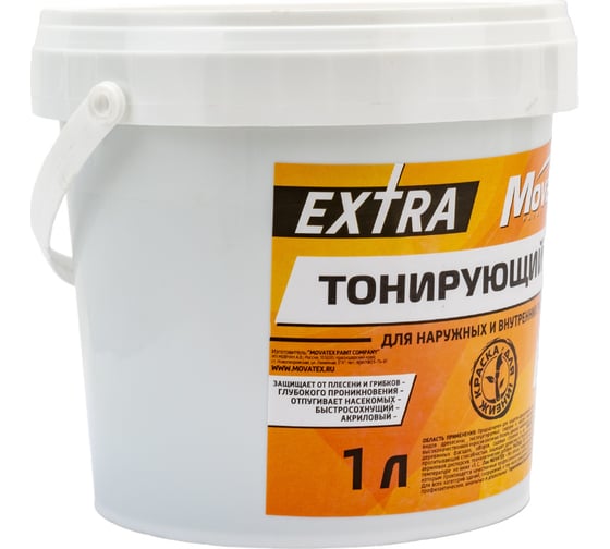 Тонирующий лак Movatex EXTRA сосна, для наружных и внутренних работ, 1 кг Н00050