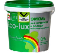 Универсальная эмаль Радуга Эко-Люкс ВД-АК 113 База А 0,9 л, под колеровку 141367