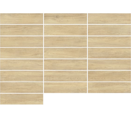 Керамогранит матовый NewTrend Craftwood Beige 151x602 GP1560CRW11