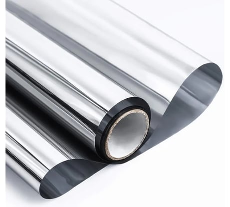 Светоотражающая статическая оконная пленка Delfa серебро ТМ5-Т01/S76