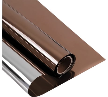 Светоотражающая статическая оконная пленка Delfa кофе ТМ5-Т03/S90