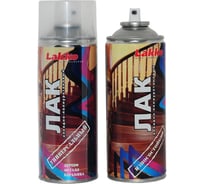 Аэрозольный лак для дерева Lakko алкидно-полиуретановый полуматовый, бесцветный, 520 мл Lau520m