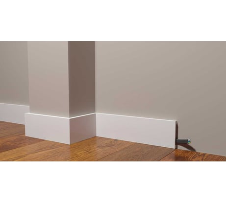 Напольный плинтус Decor-Dizayn ударопрочный влагостойкий под покраску 80Х13Х2000 мм DD708