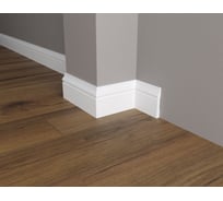 Напольный плинтус Decor-Dizayn ударопрочный влагостойкий под покраску 82Х12Х2000 мм DD48