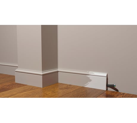 Напольный плинтус Decor-Dizayn ударопрочный влагостойкий под покраску 79Х13Х2000 мм DD005