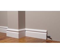 Напольный плинтус Decor-Dizayn ударопрочный влагостойкий под покраску 100Х15Х2000 мм DD137