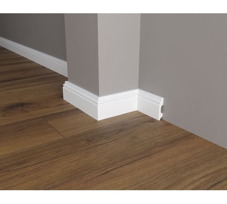 Напольный плинтус Decor-Dizayn ударопрочный влагостойкий под покраску 60Х13Х2000 мм DD27