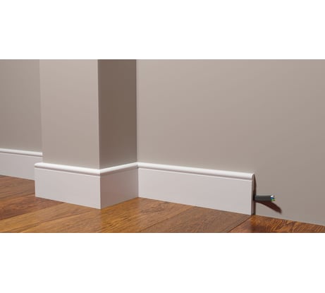 Напольный плинтус Decor-Dizayn ударопрочный влагостойкий под покраску 82Х13Х2000 мм DD49