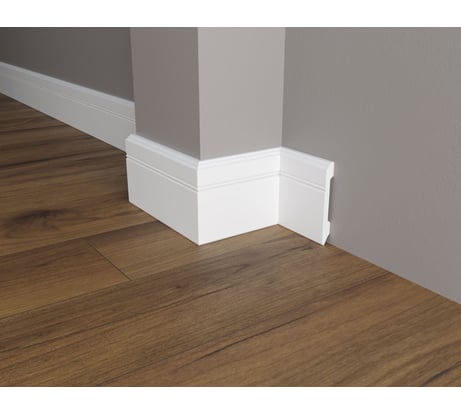 Напольный плинтус Decor-Dizayn ударопрочный влагостойкий под покраску 108Х13Х2000 мм DD105